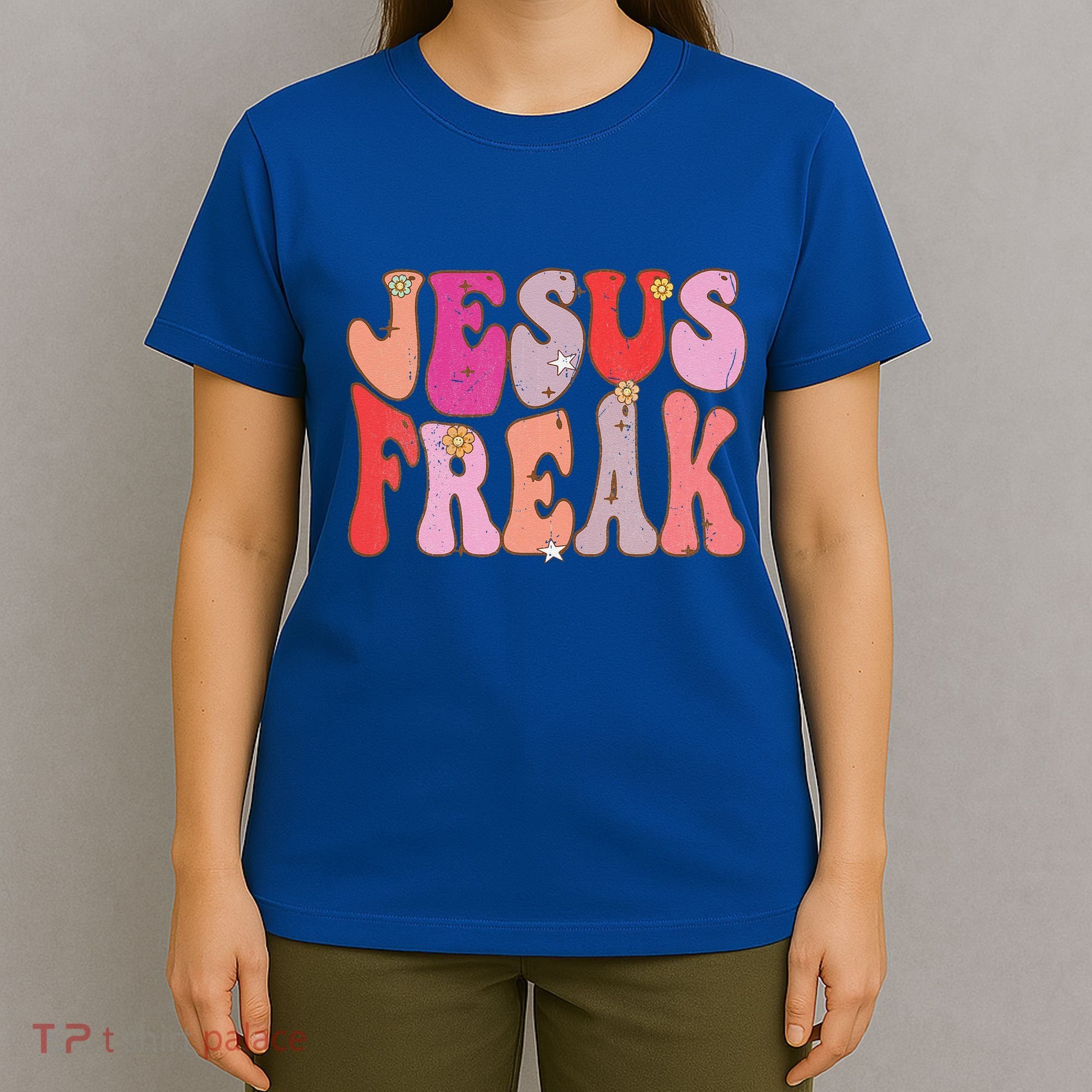 Groovy Retro Vintage Jesus Freak Funny Love Christian T-Shirt