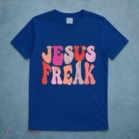 Groovy Retro Vintage Jesus Freak Funny Love Christian T-Shirt thumb 5