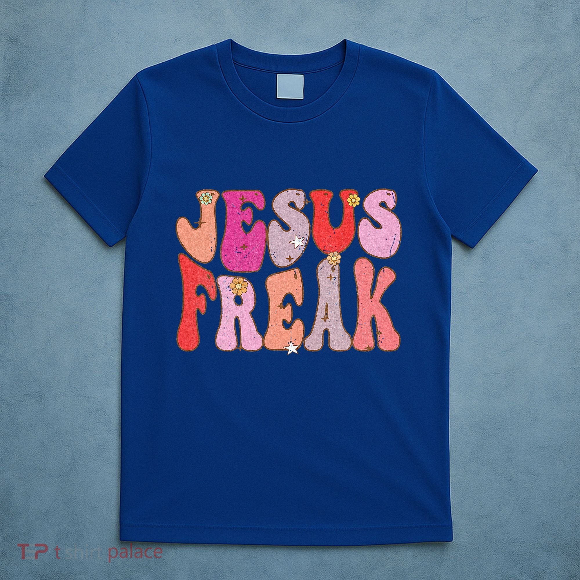 Groovy Retro Vintage Jesus Freak Funny Love Christian T-Shirt