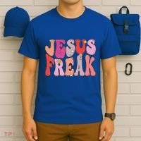 Groovy Retro Vintage Jesus Freak Funny Love Christian T-Shirt thumb 6