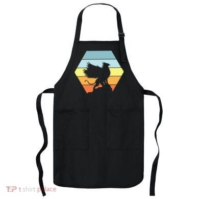 Griffin Retro Vintage Sunset Lion Eagle Mythical Creature Apron