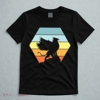 Griffin Retro Vintage Sunset Lion Eagle Mythical Creature T-Shirt thumb 5