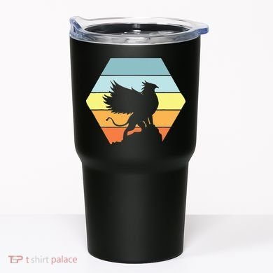 Griffin Retro Vintage Sunset Lion Eagle Mythical Creature Tumbler