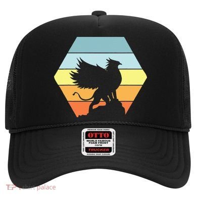 Griffin Retro Vintage Sunset Lion Eagle Mythical Creature Hat