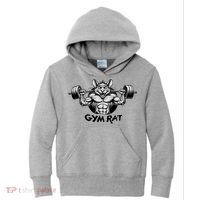 Gym Rat Workout Kids Hoodie thumb 0