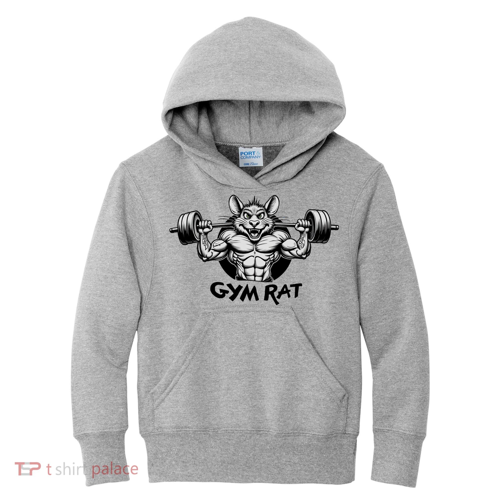 Gym Rat Workout Kids Hoodie