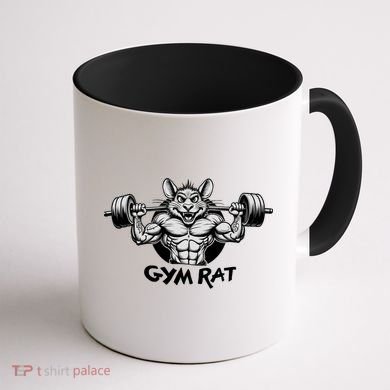 Gym Rat Workout Coffee Mug back