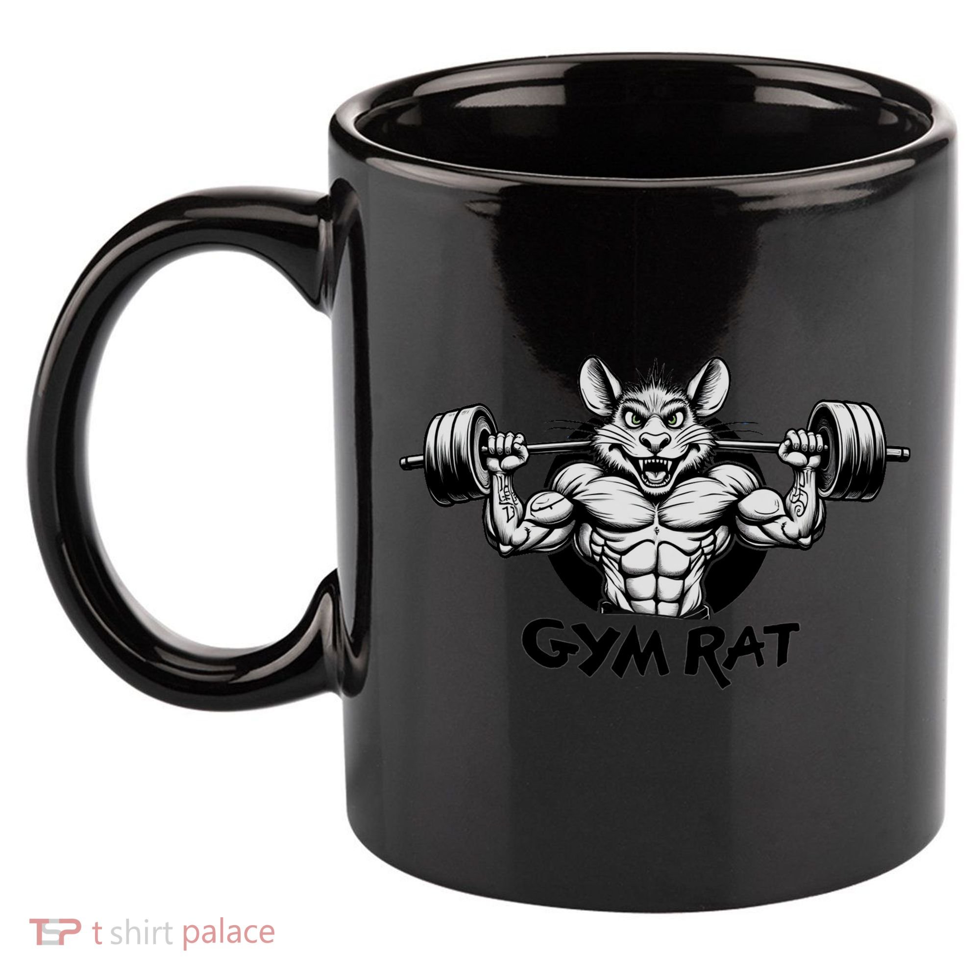 Gym Rat Workout 11oz C Handle Ceramic Mug