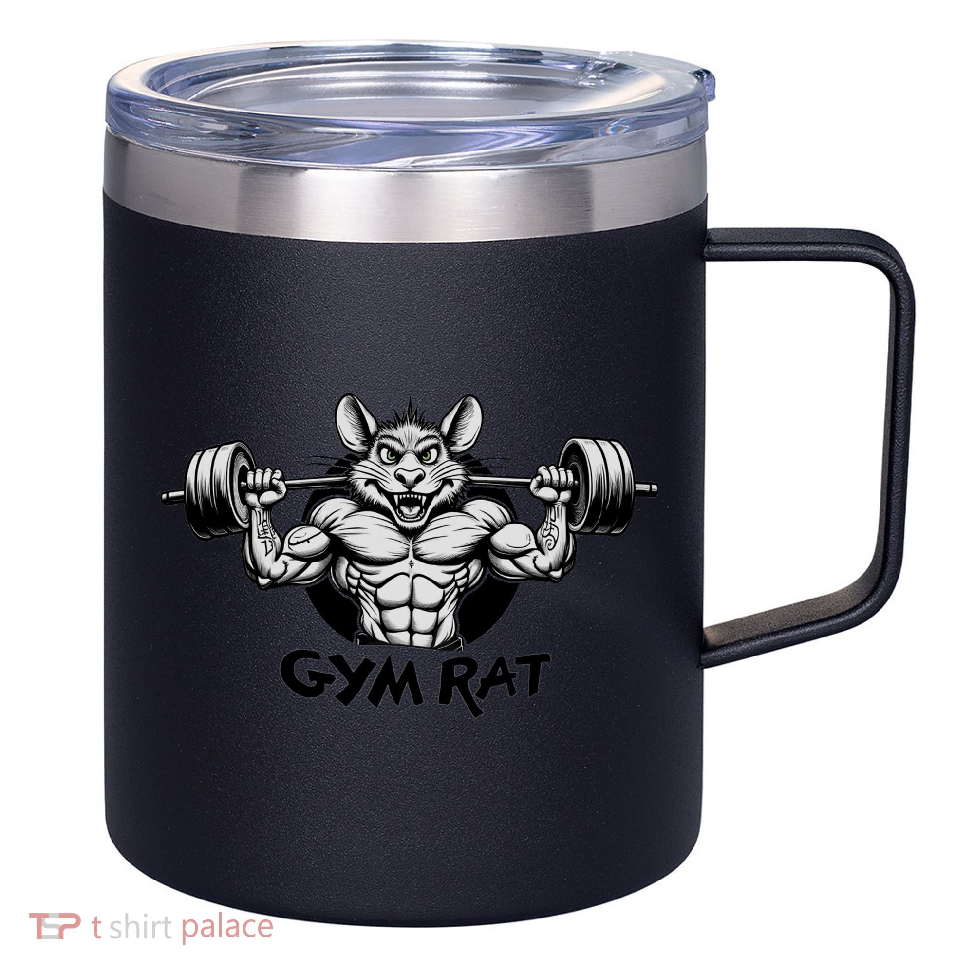 Gym Rat Workout 12oz Stainless Steel Coffee Mug