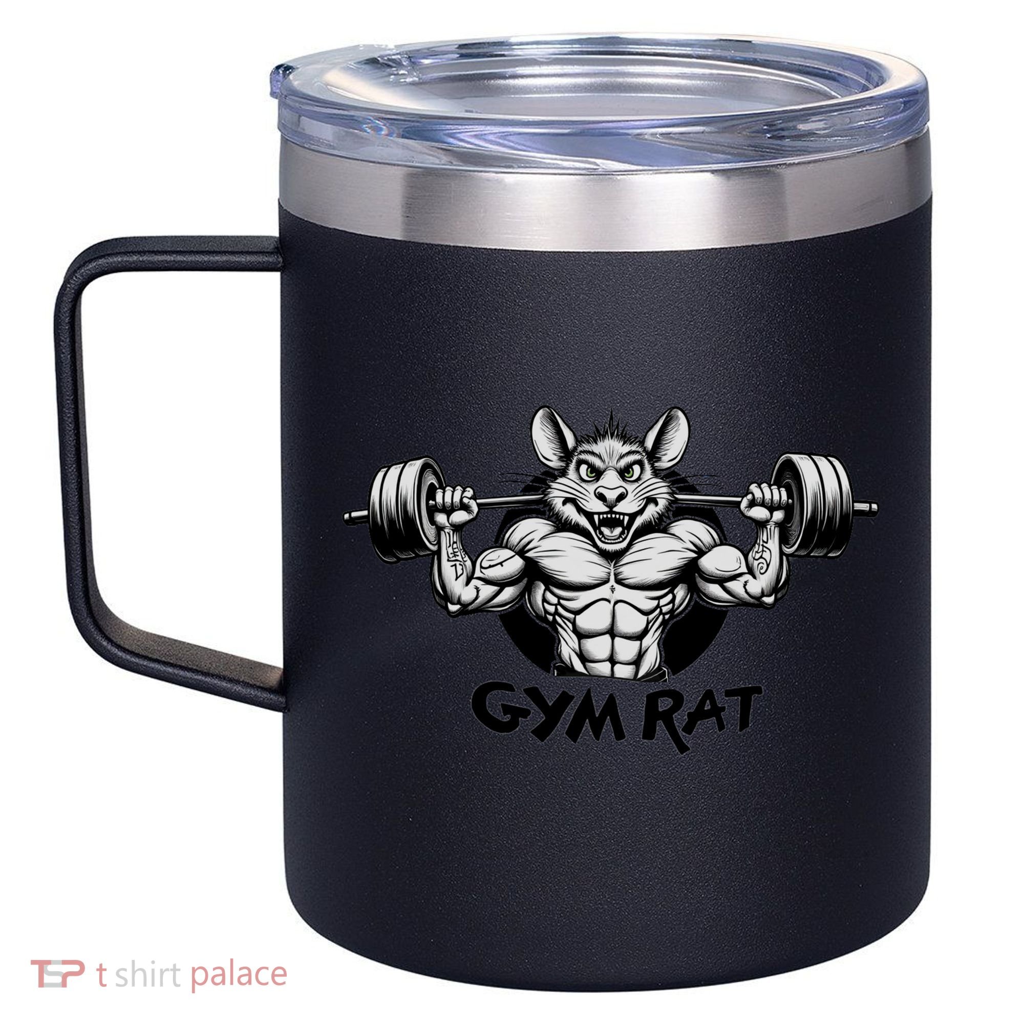 Gym Rat Workout 12oz Stainless Steel Coffee Mug