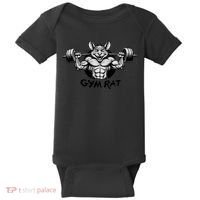 Gym Rat Workout Baby Bodysuit thumb 0