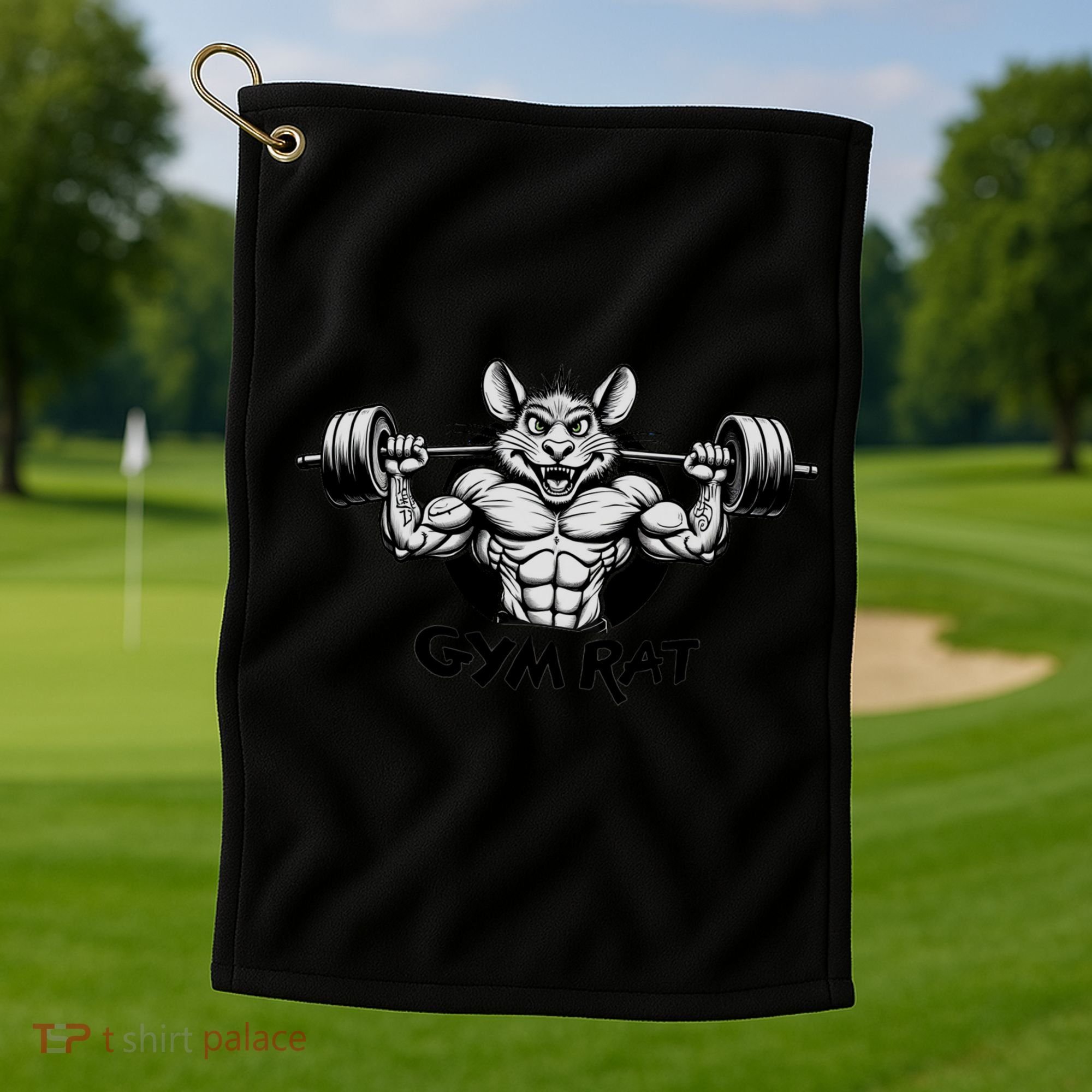 Gym Rat Workout Golf Towel