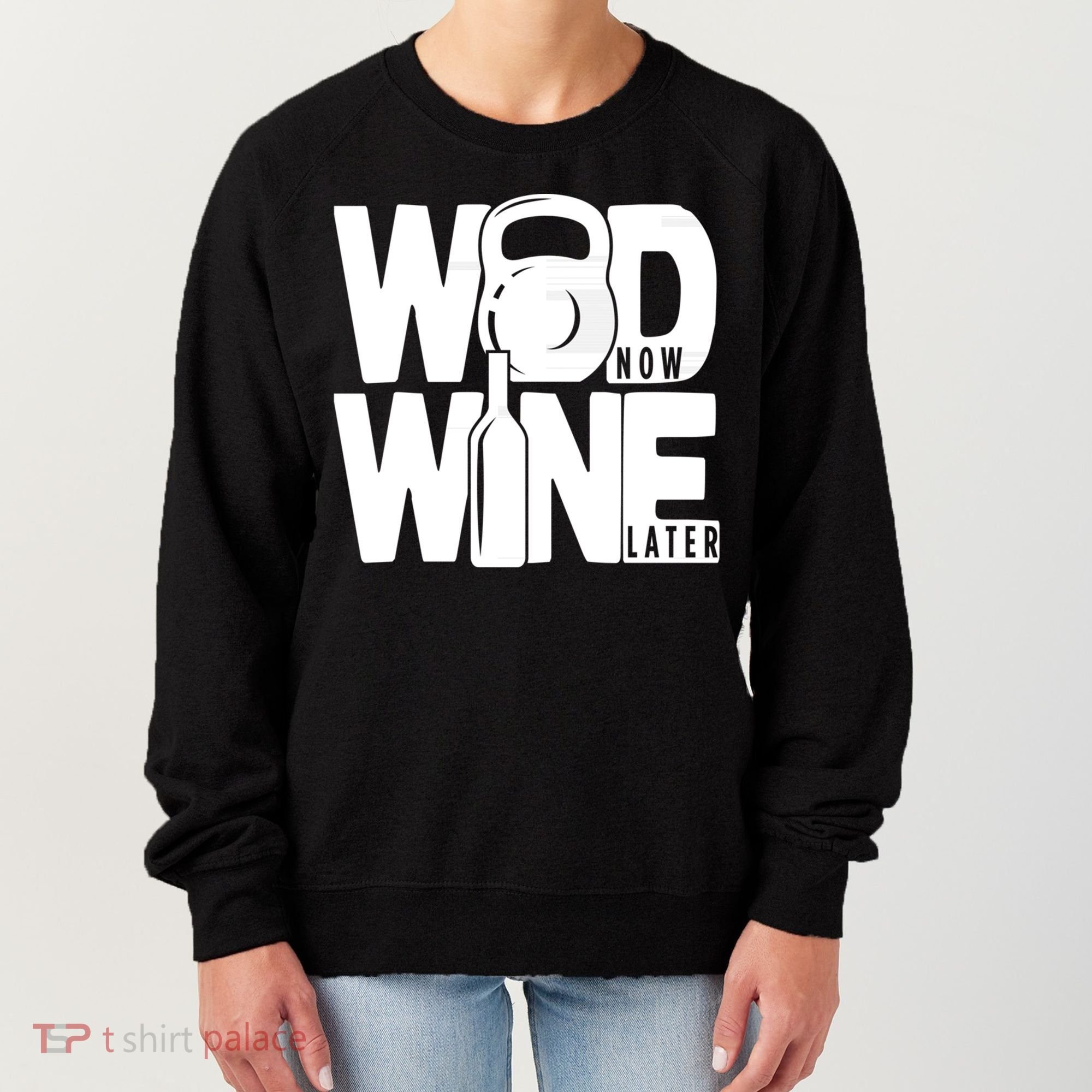 Gym Rats Wod Now Wine Later Gift Women's Sweatshirt