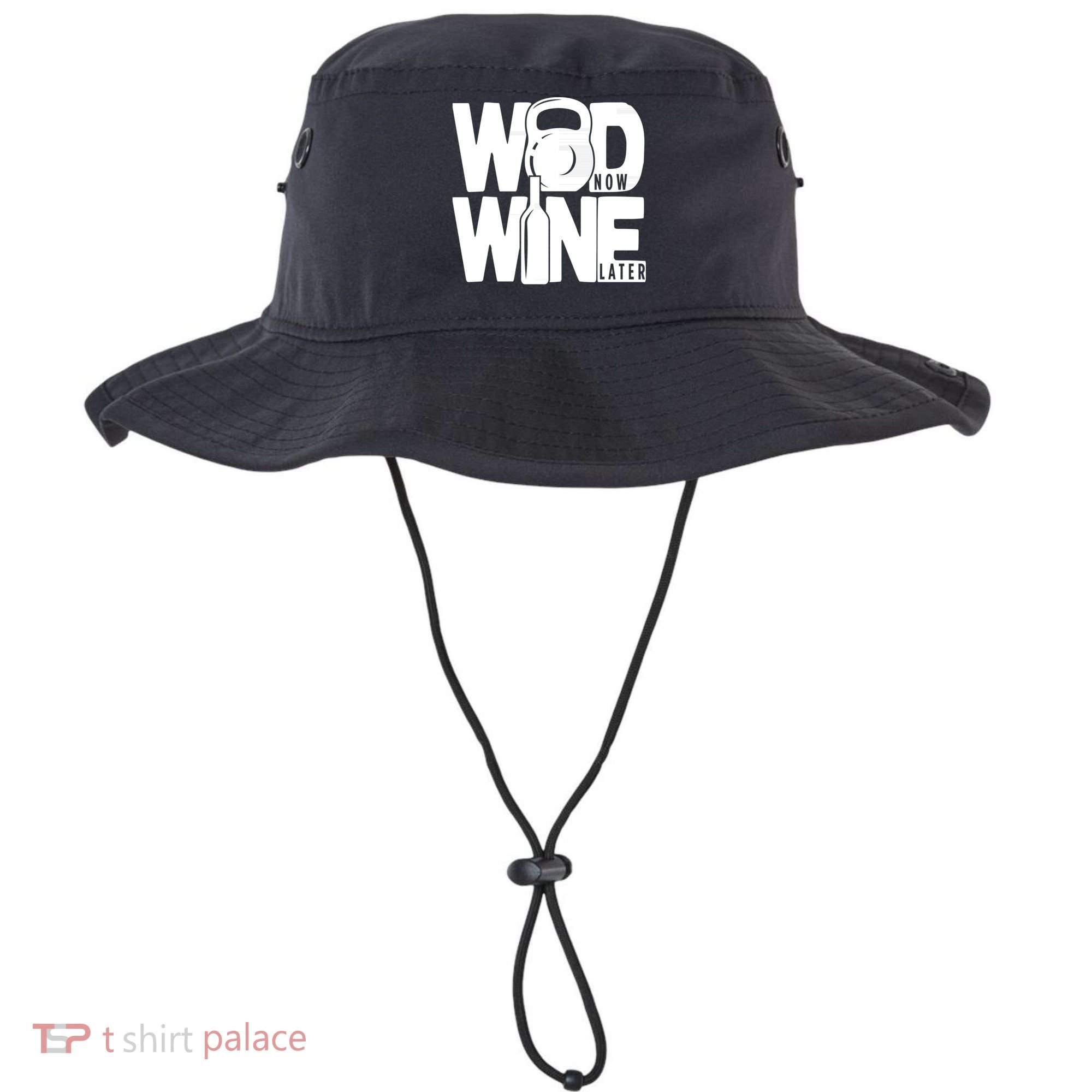 Gym Rats Wod Now Wine Later Gift Bucket Hat