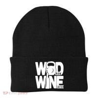 Gym Rats Wod Now Wine Later Gift Beanie thumb 0