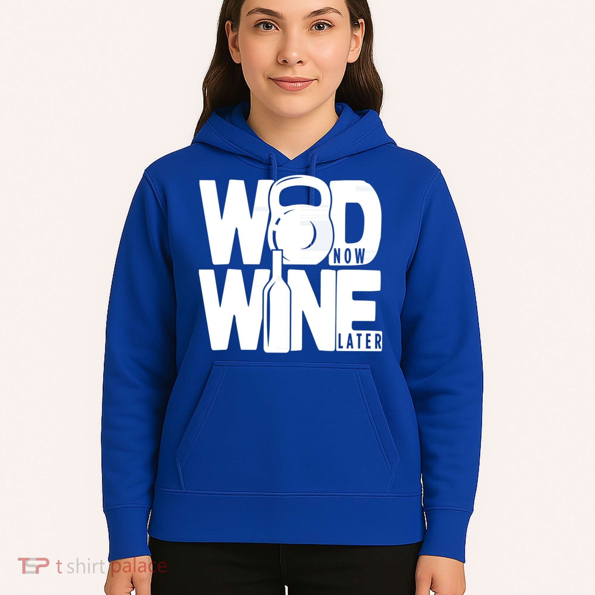 Gym Rats Wod Now Wine Later Gift Hoodie