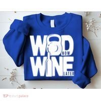Gym Rats Wod Now Wine Later Gift Sweatshirt thumb 2