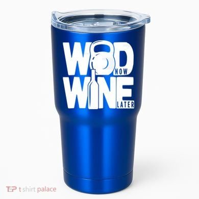 Gym Rats Wod Now Wine Later Gift Tumbler