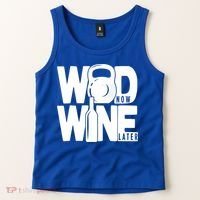 Gym Rats Wod Now Wine Later Gift Tank Top thumb 2