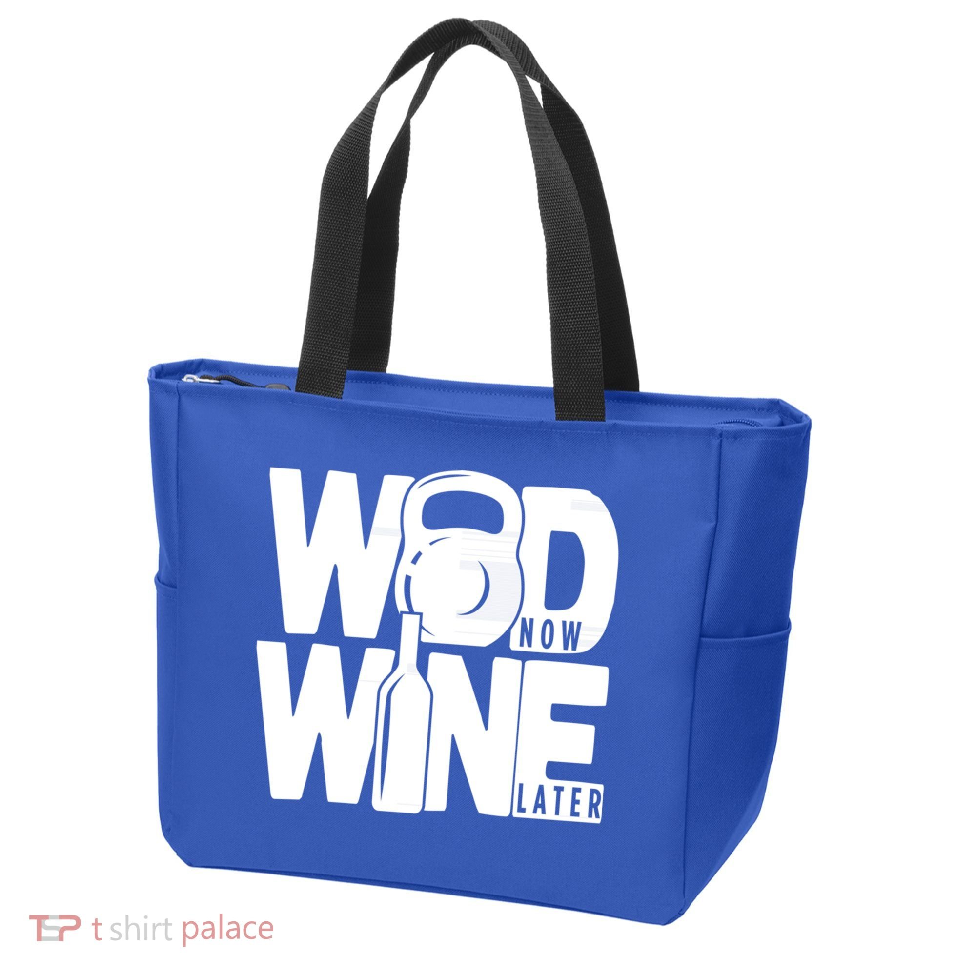 Gym Rats Wod Now Wine Later Gift Tote Bag