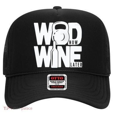 Gym Rats Wod Now Wine Later Gift Hat