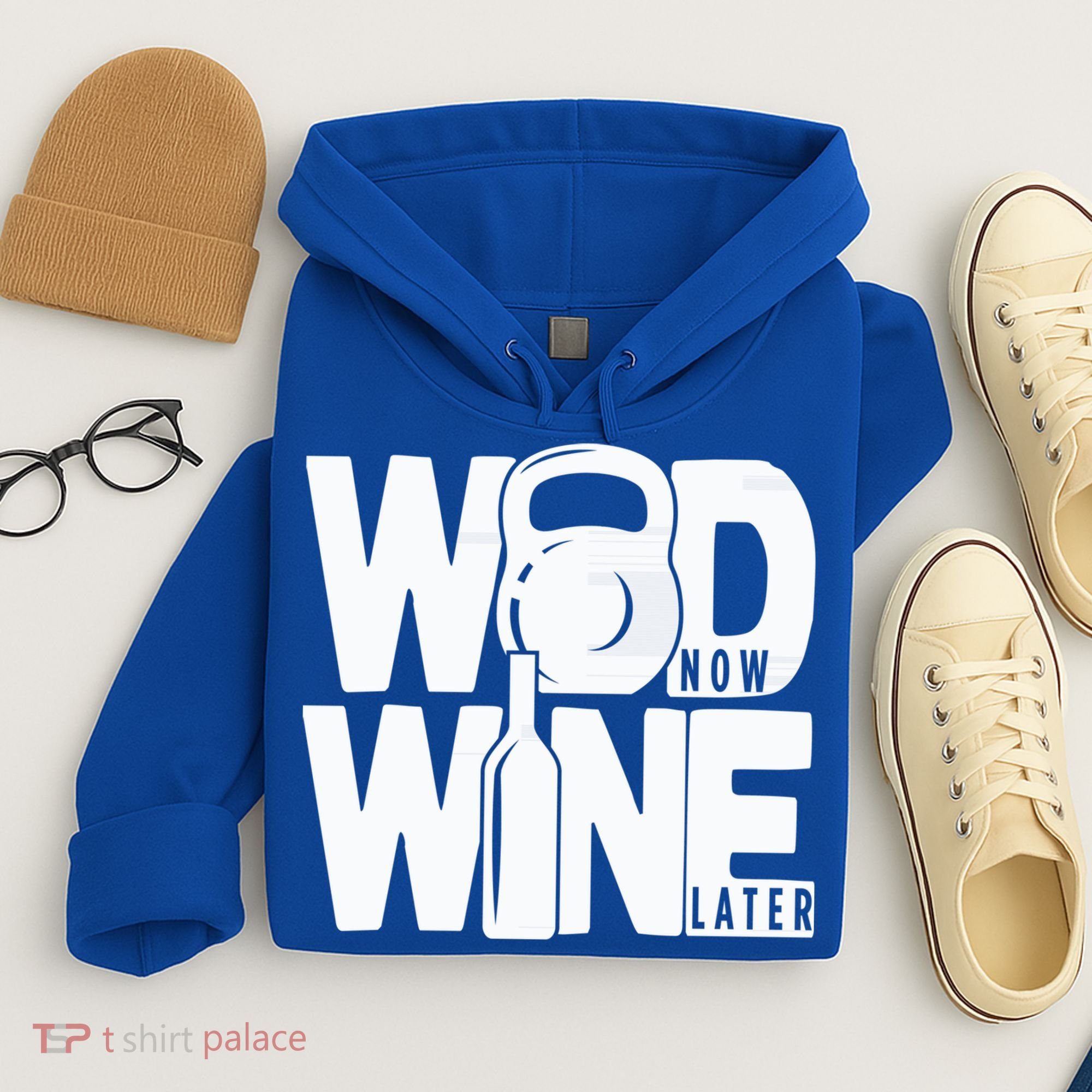 Gym Rats Wod Now Wine Later Gift Hoodie