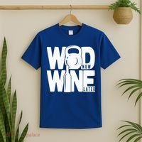 Gym Rats Wod Now Wine Later Gift T-Shirt thumb 2