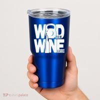 Gym Rats Wod Now Wine Later Gift Tumbler thumb 2