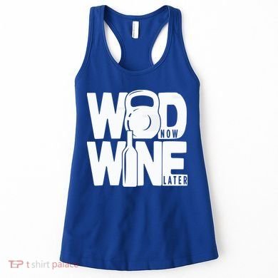 Gym Rats Wod Now Wine Later Gift Women's Tank Top