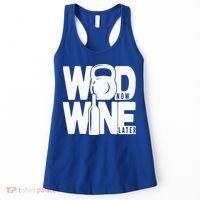 Gym Rats Wod Now Wine Later Gift Women's Tank Top thumb 0