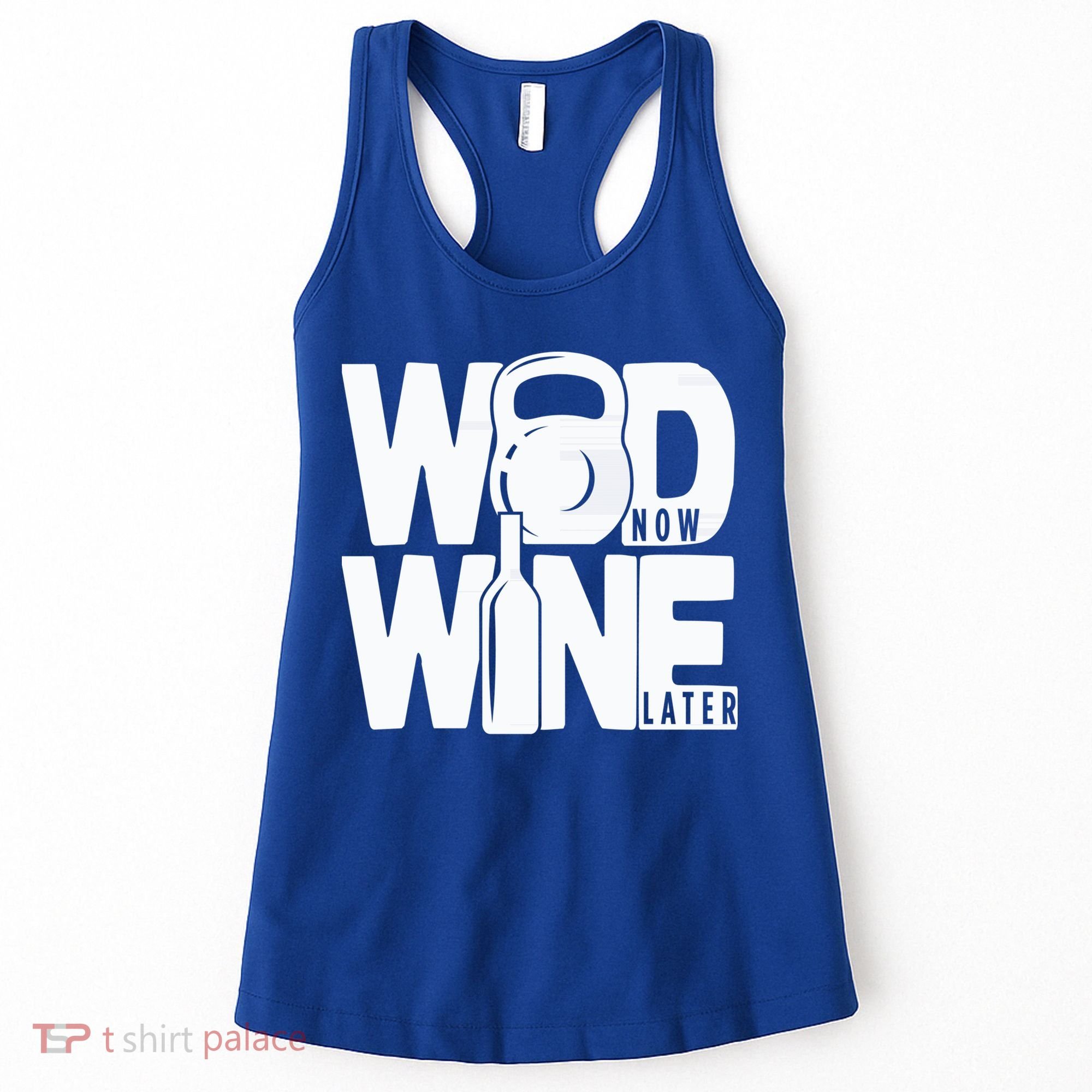 Gym Rats Wod Now Wine Later Gift Women's Tank Top