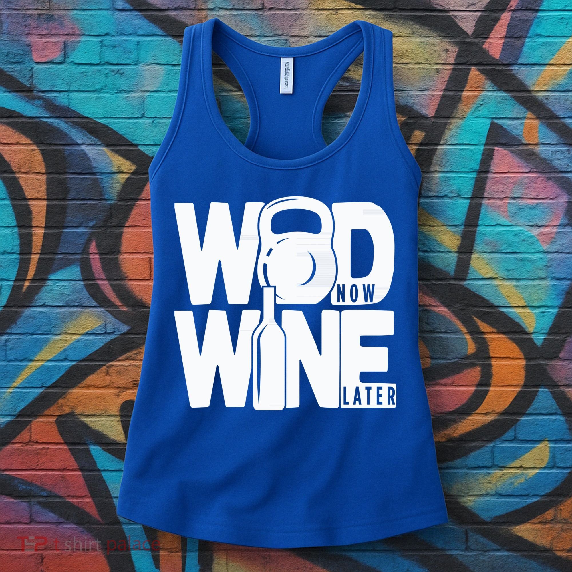 Gym Rats Wod Now Wine Later Gift Women's Tank Top
