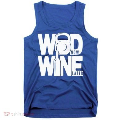 Gym Rats Wod Now Wine Later Gift Tank Top