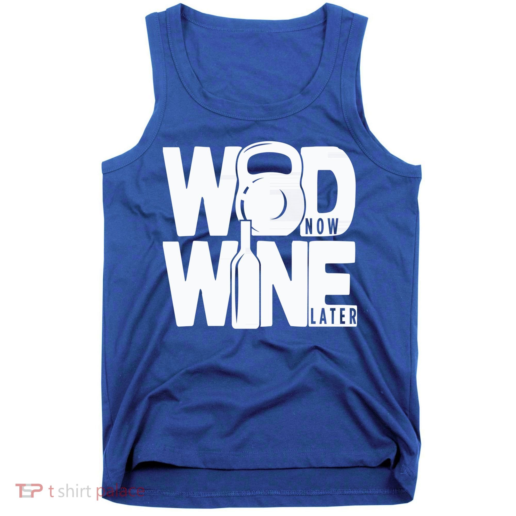 Gym Rats Wod Now Wine Later Gift Tank Top