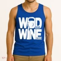 Gym Rats Wod Now Wine Later Gift Tank Top thumb 3