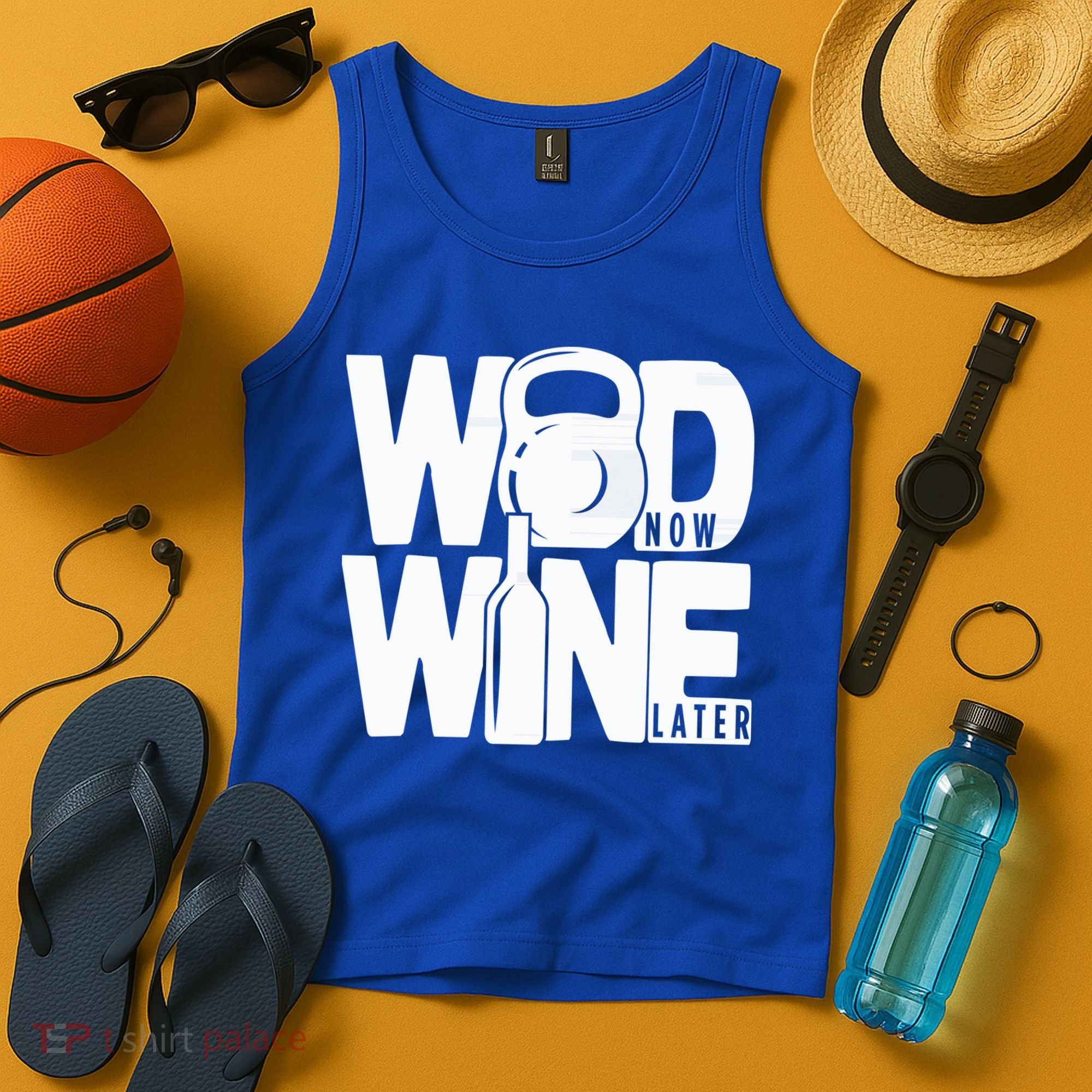 Gym Rats Wod Now Wine Later Gift Tank Top