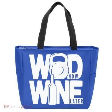 Gym Rats Wod Now Wine Later Gift Tote Bag