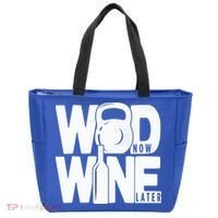 Gym Rats Wod Now Wine Later Gift Tote Bag thumb 0