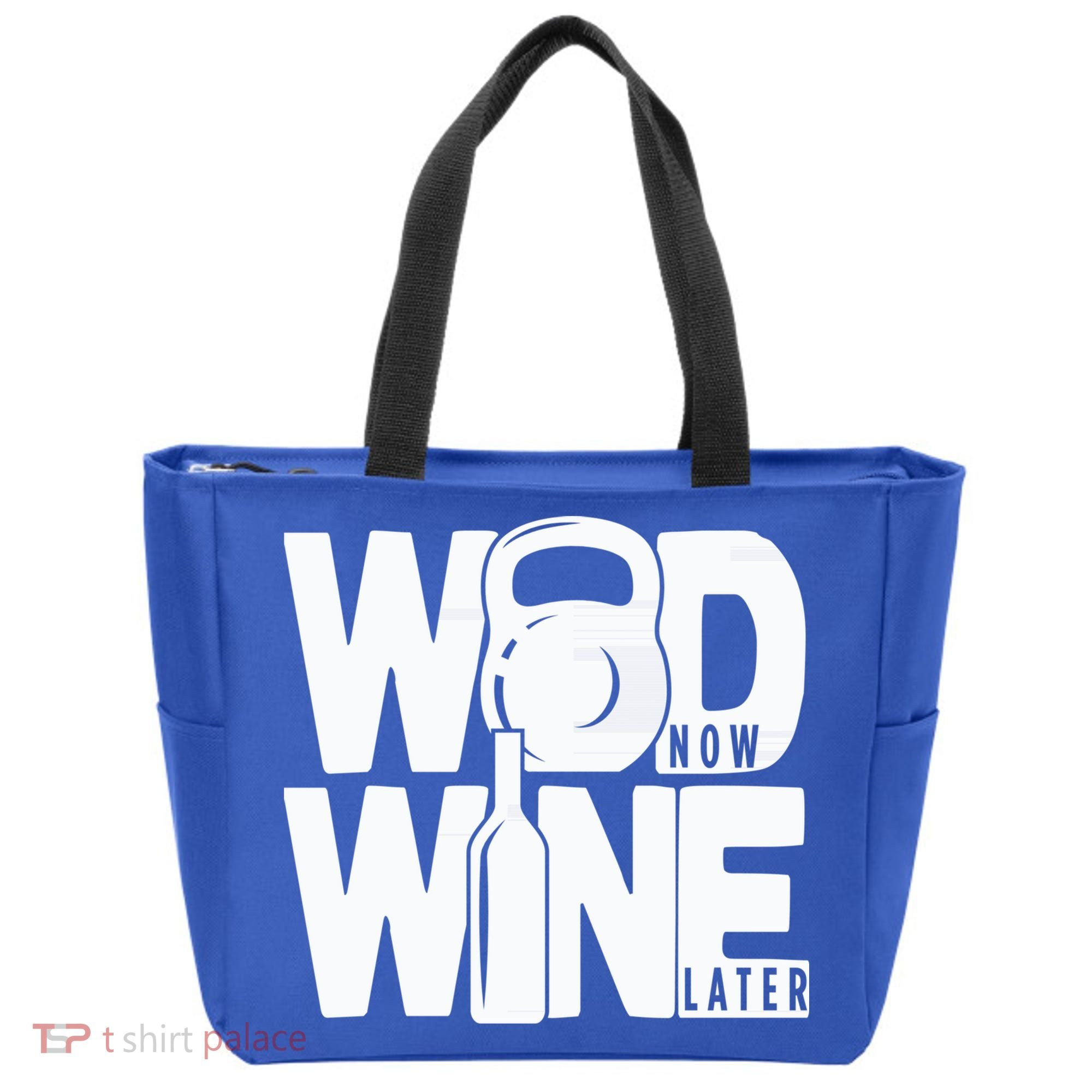 Gym Rats Wod Now Wine Later Gift Tote Bag
