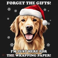Golden Retriever With Christmas Hat For Funny Dog Christmas Women's Tank Top thumb 5