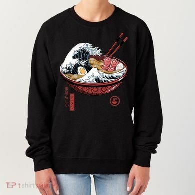 Great Ramen Wave White Women's Sweatshirt