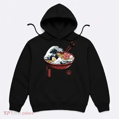 Great Ramen Wave White Hoodie