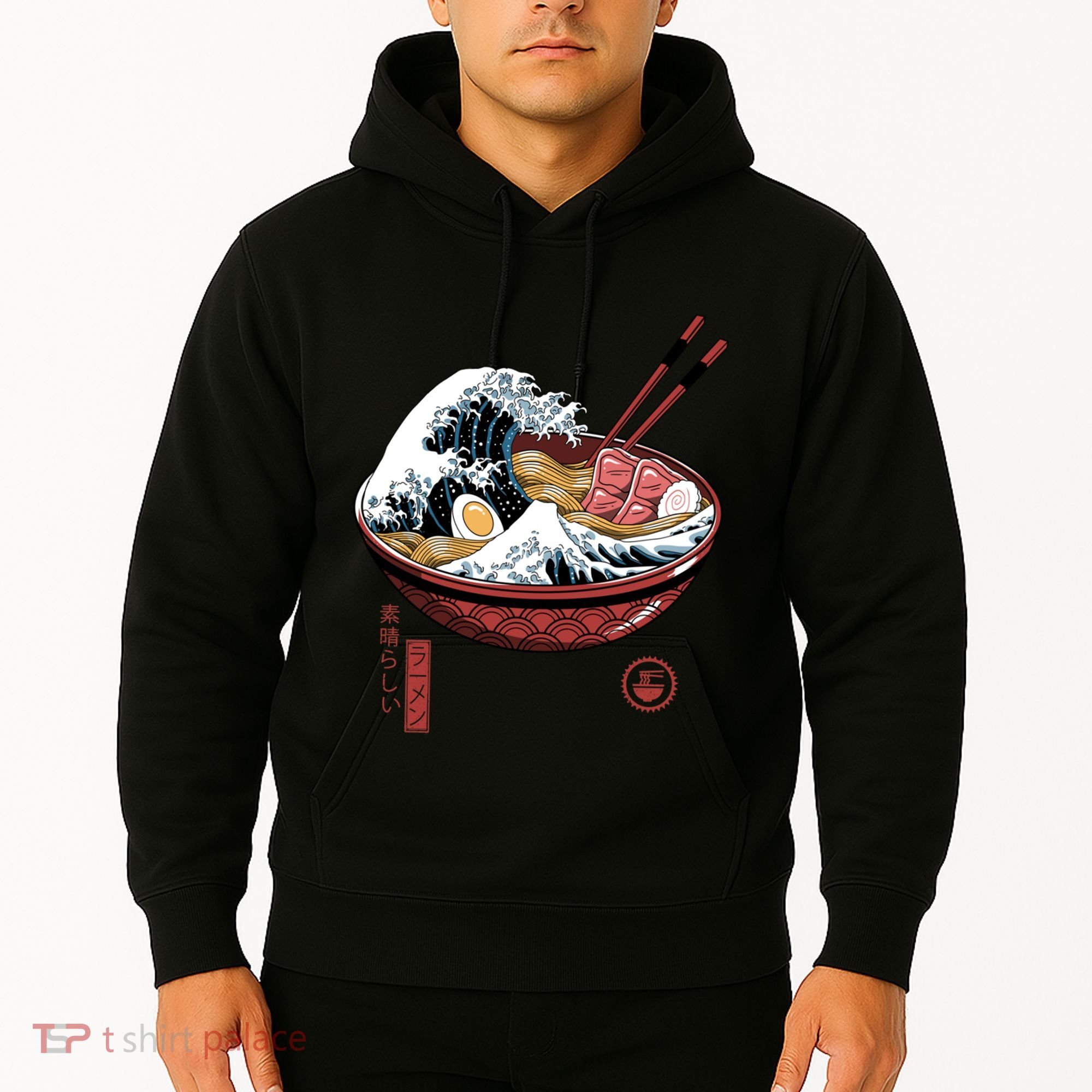 Great Ramen Wave White Hoodie