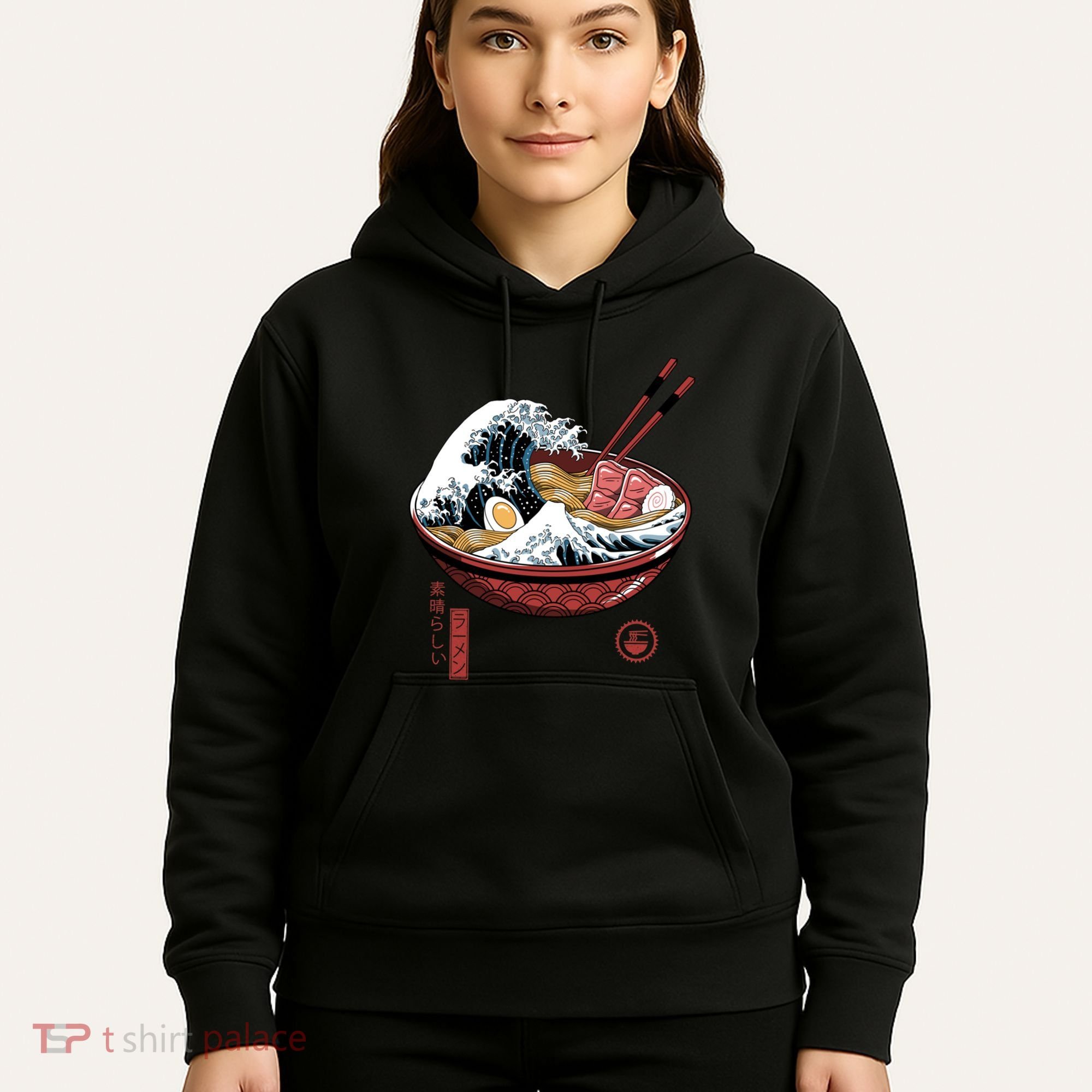 Great Ramen Wave White Hoodie