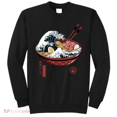 Great Ramen Wave White Sweatshirt