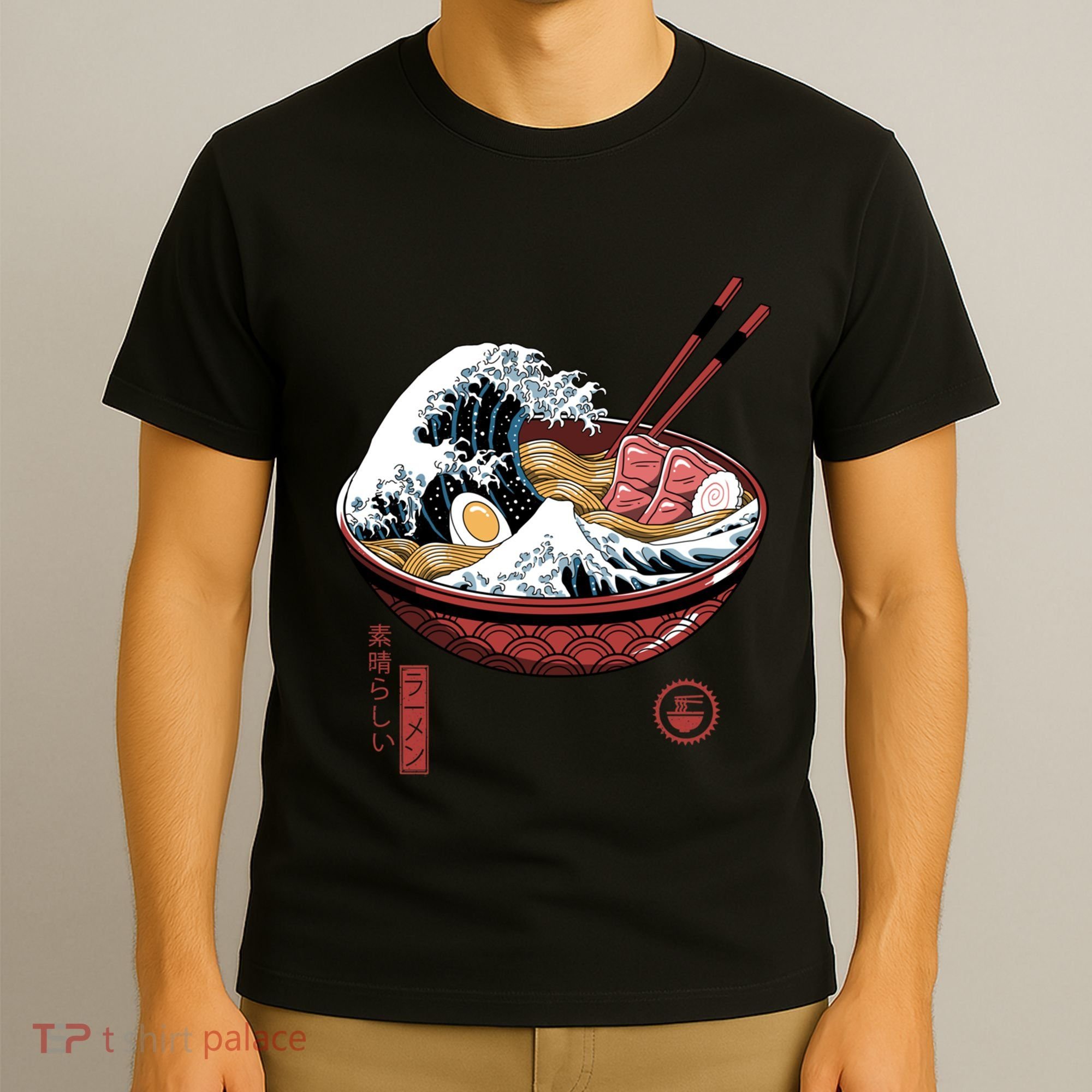 Great Ramen Wave White T-Shirt