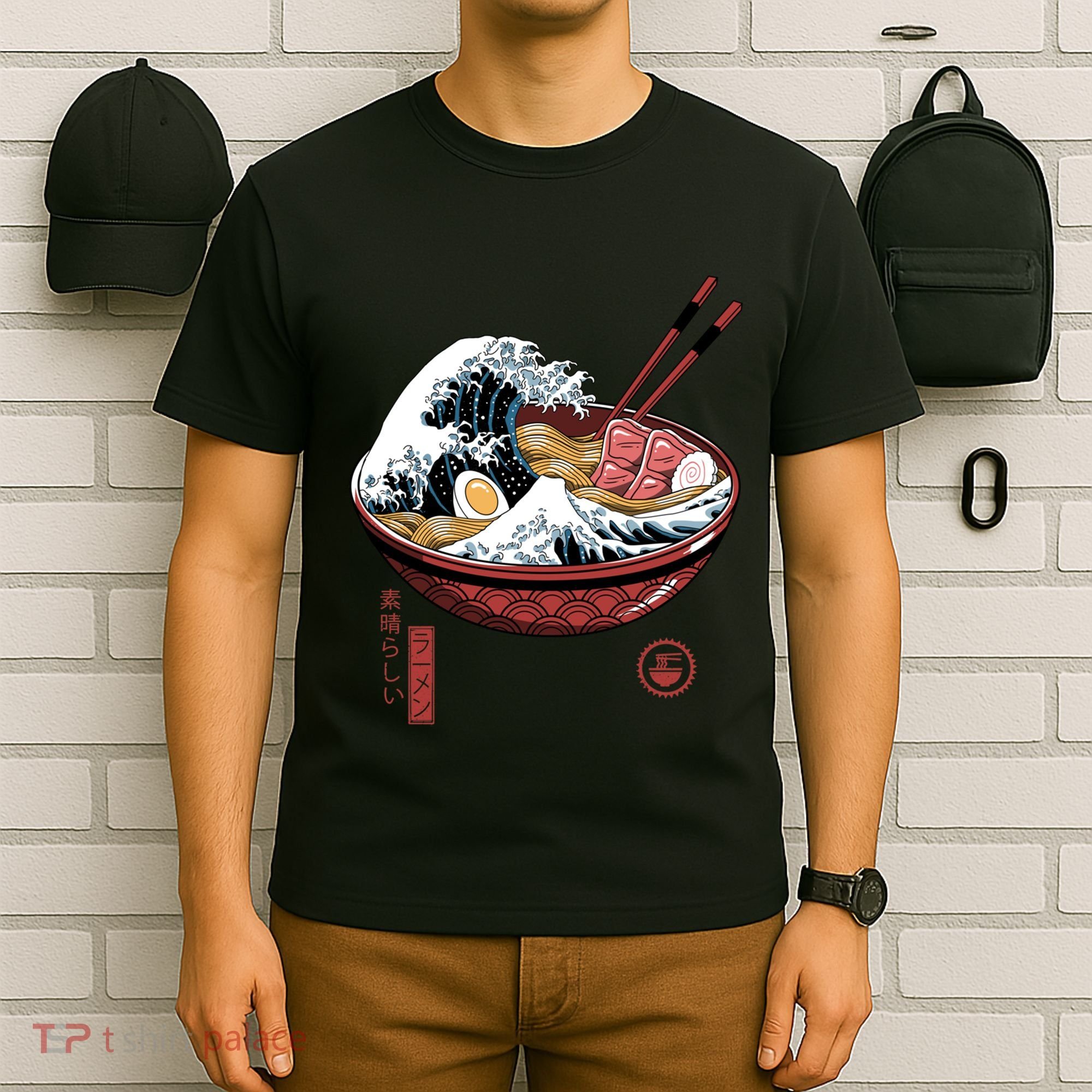 Great Ramen Wave White T-Shirt
