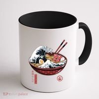 Great Ramen Wave White Coffee Mug thumb 1