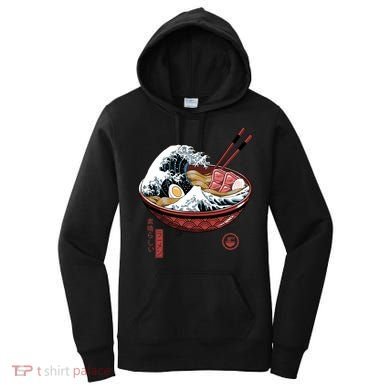 Great Ramen Wave White Women's Hoodie
