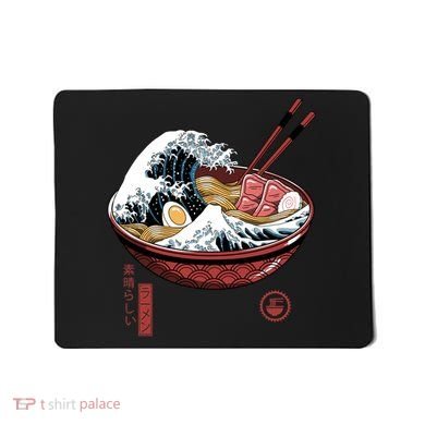 Great Ramen Wave White Mousepad
